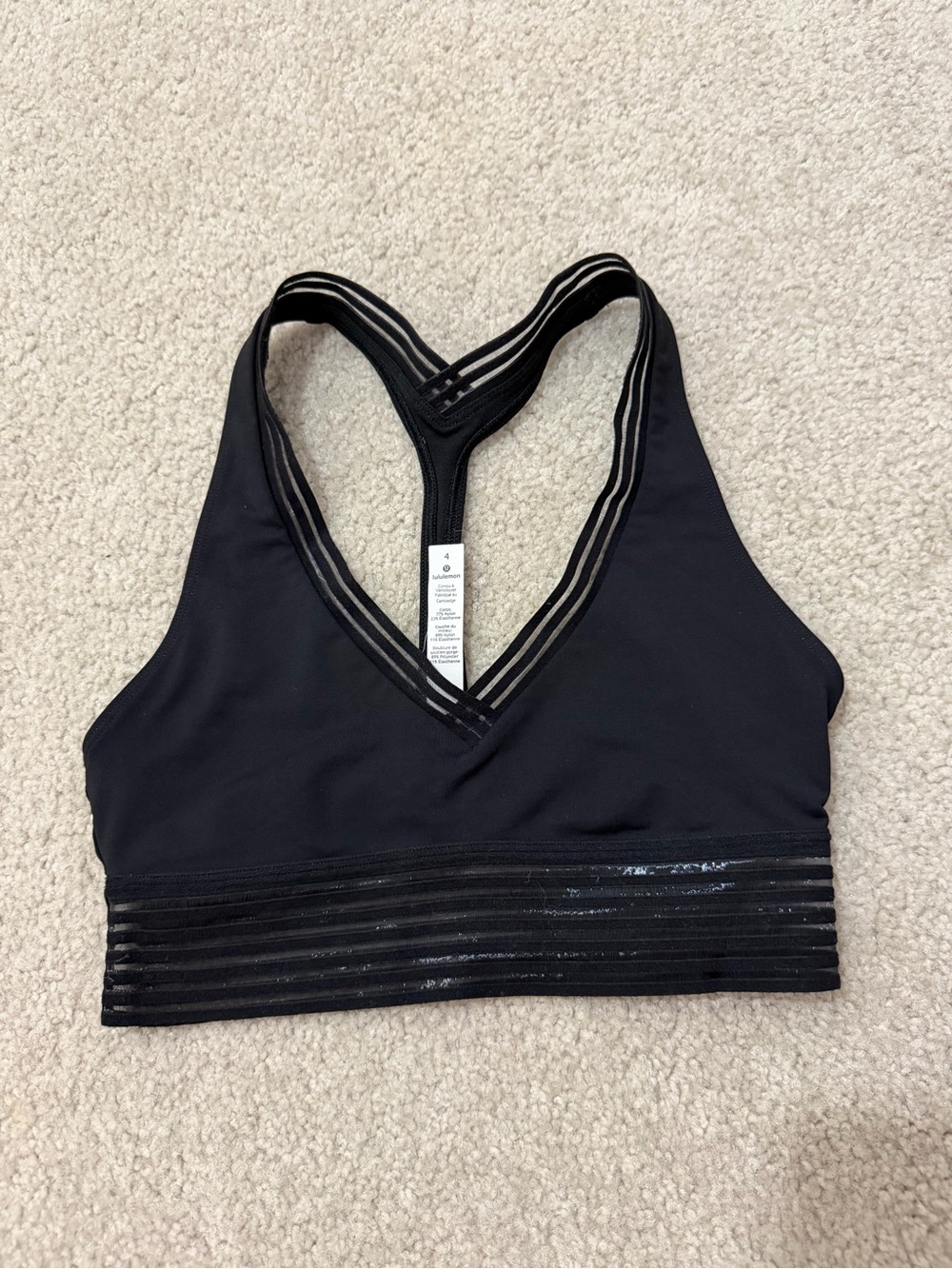 Lululemon Find Focus Sports Bra Size 4